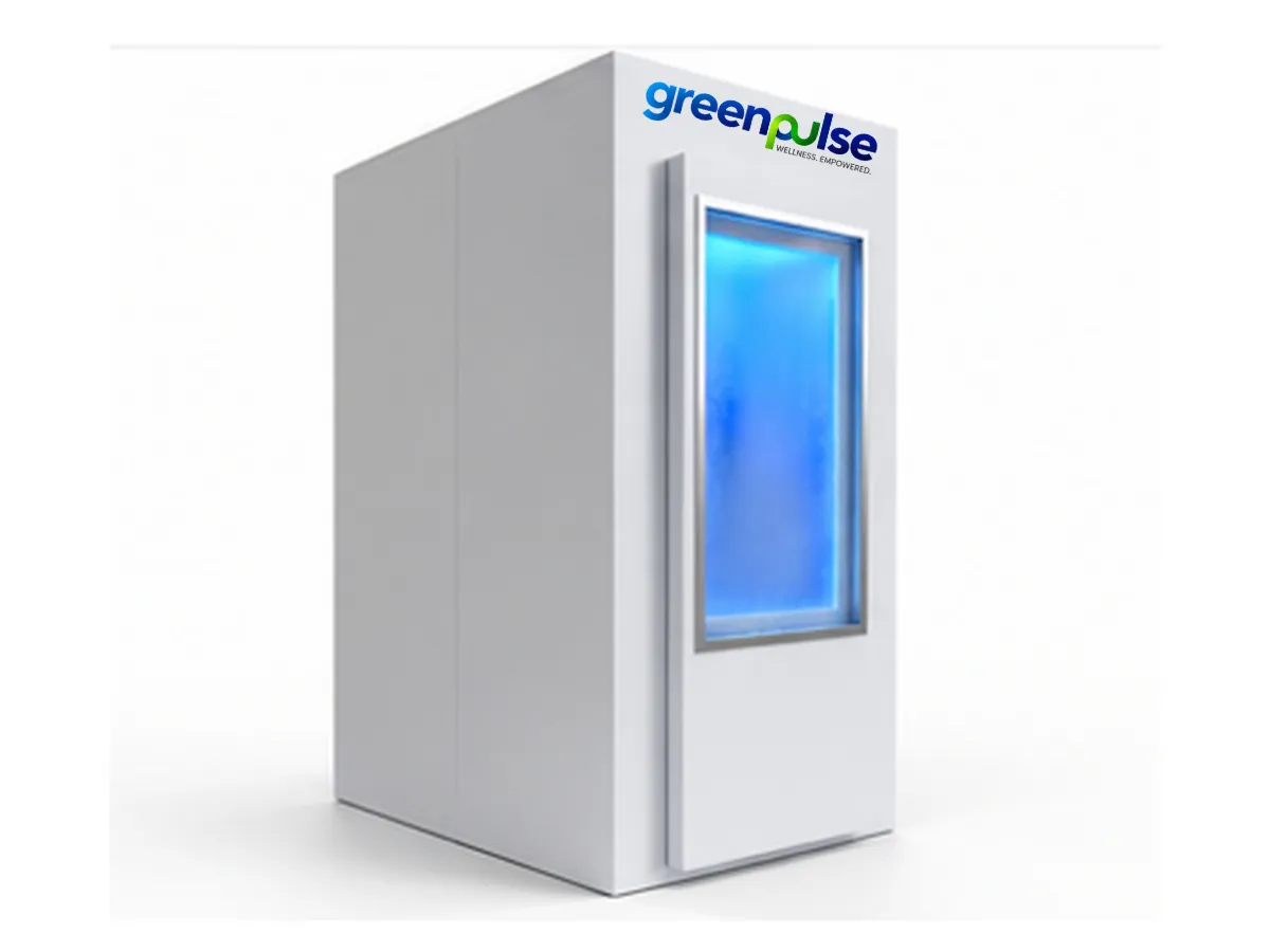 Arctic Chill Nitrogen Cryotherapy Chamber (1–2 Person, Breathable Air) side view