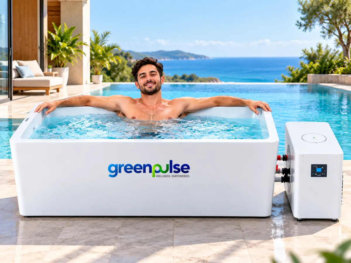 Arctic Tub Cold Plunge Ice Bath Tub in use