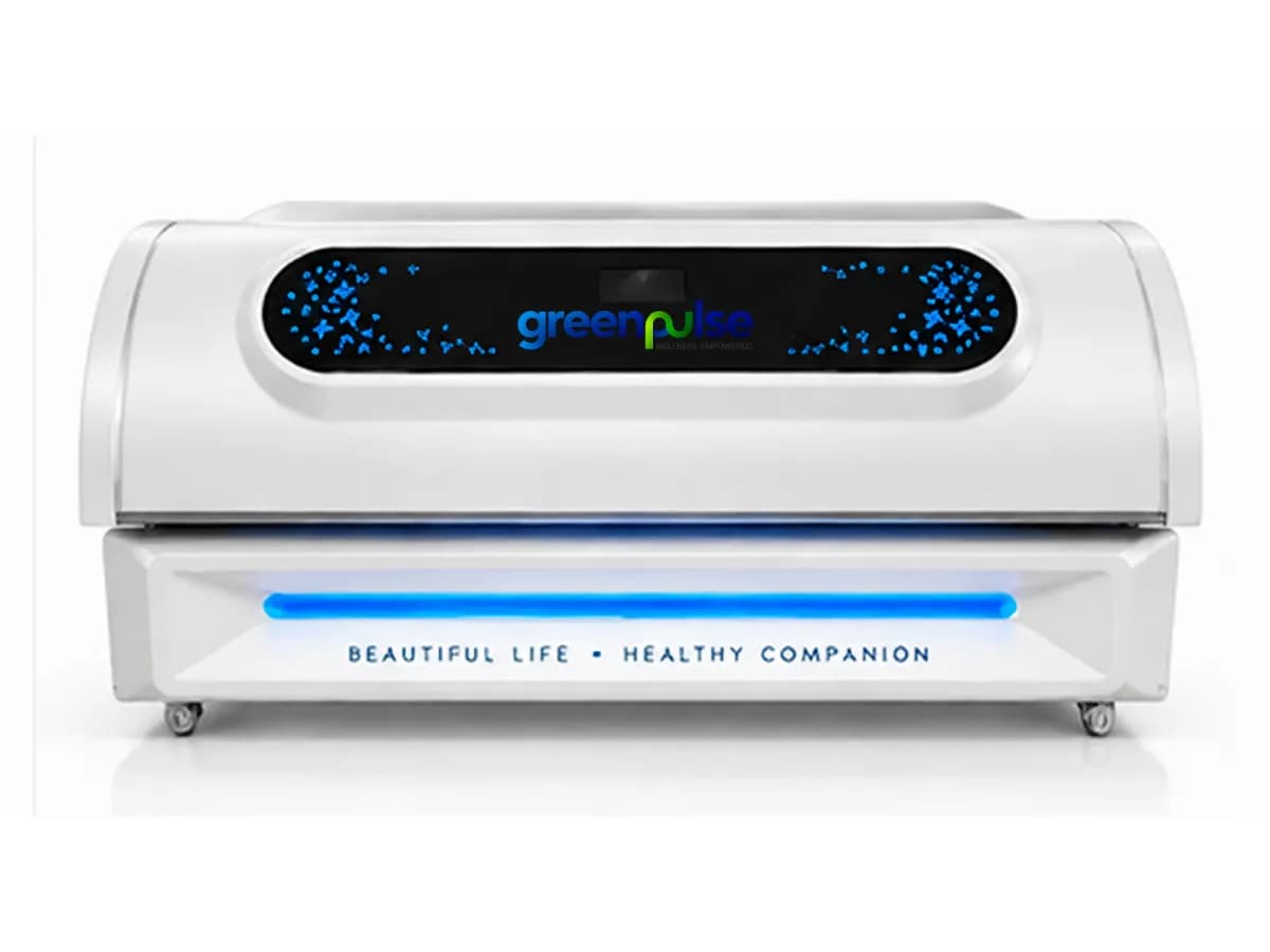 Luma Cocoon Pro Full Body LED Light Therapy Bed with PEMF front view