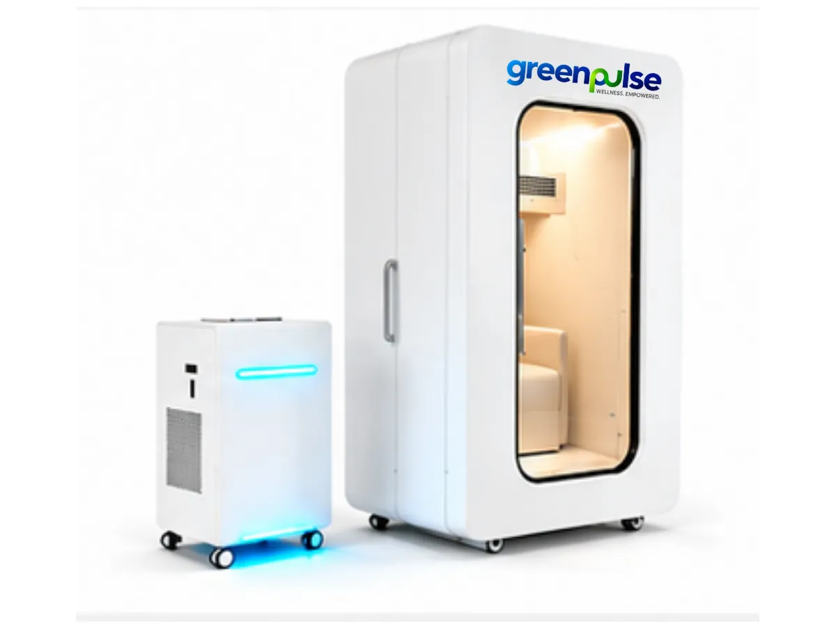 Oxa Cube Solo Hyperbaric Oxygen Chamber (HBOT, Single) side view