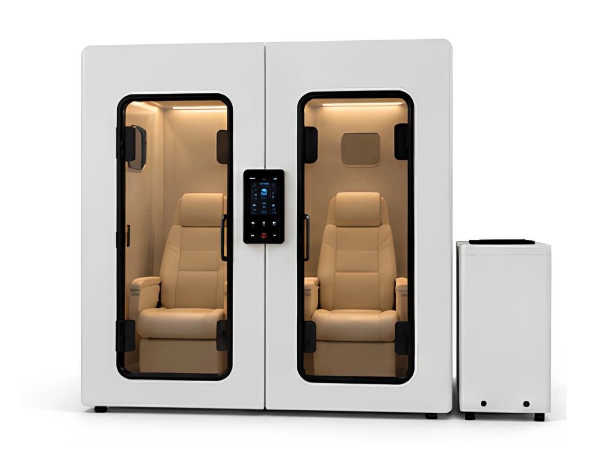 Oxy 2 Hyperbaric Oxygen Chamber (HBOT, Double) front view