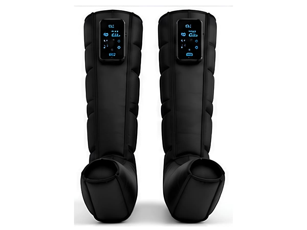 PulseWave Glow Wireless Compression Boots with Infrared Light front view