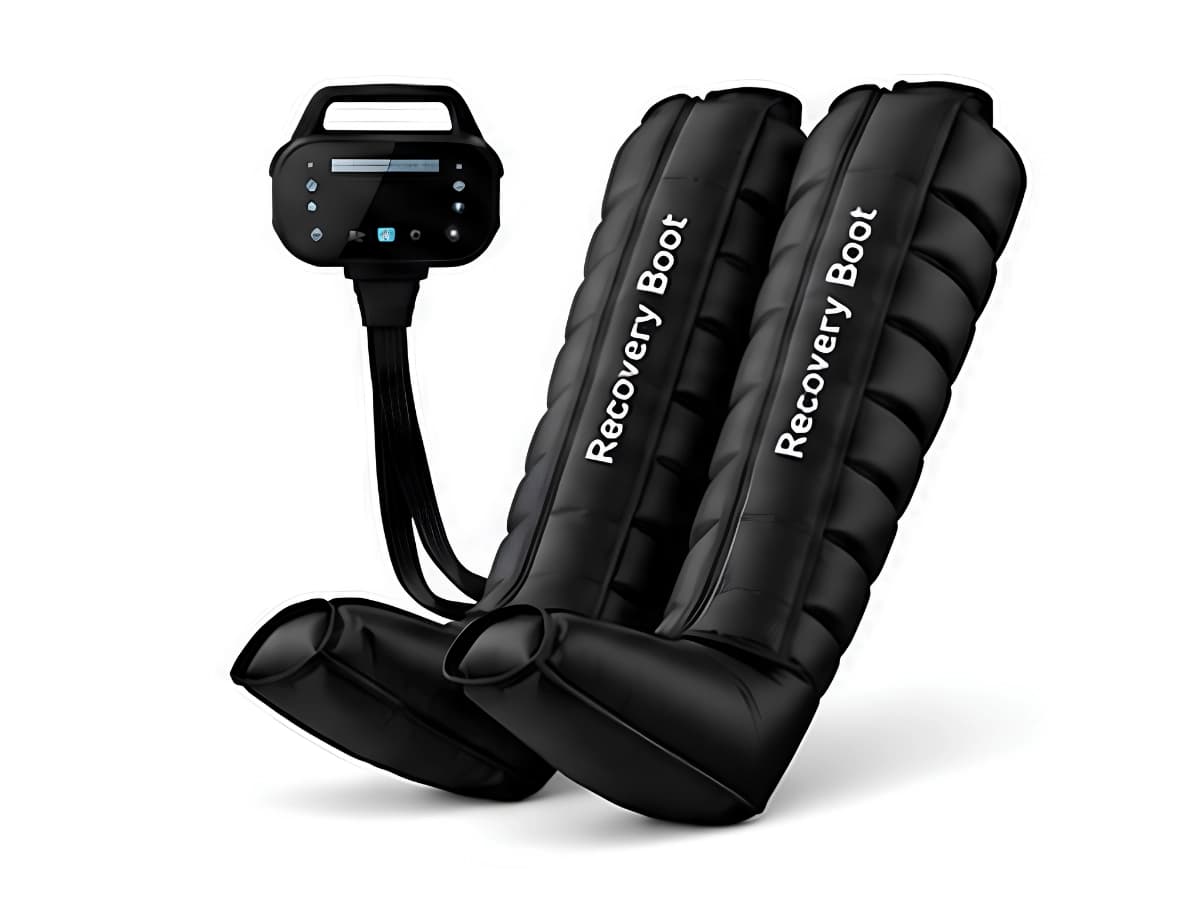 PulseWave Max 8-Chamber Rechargeable Air Compression Recovery Boots side view