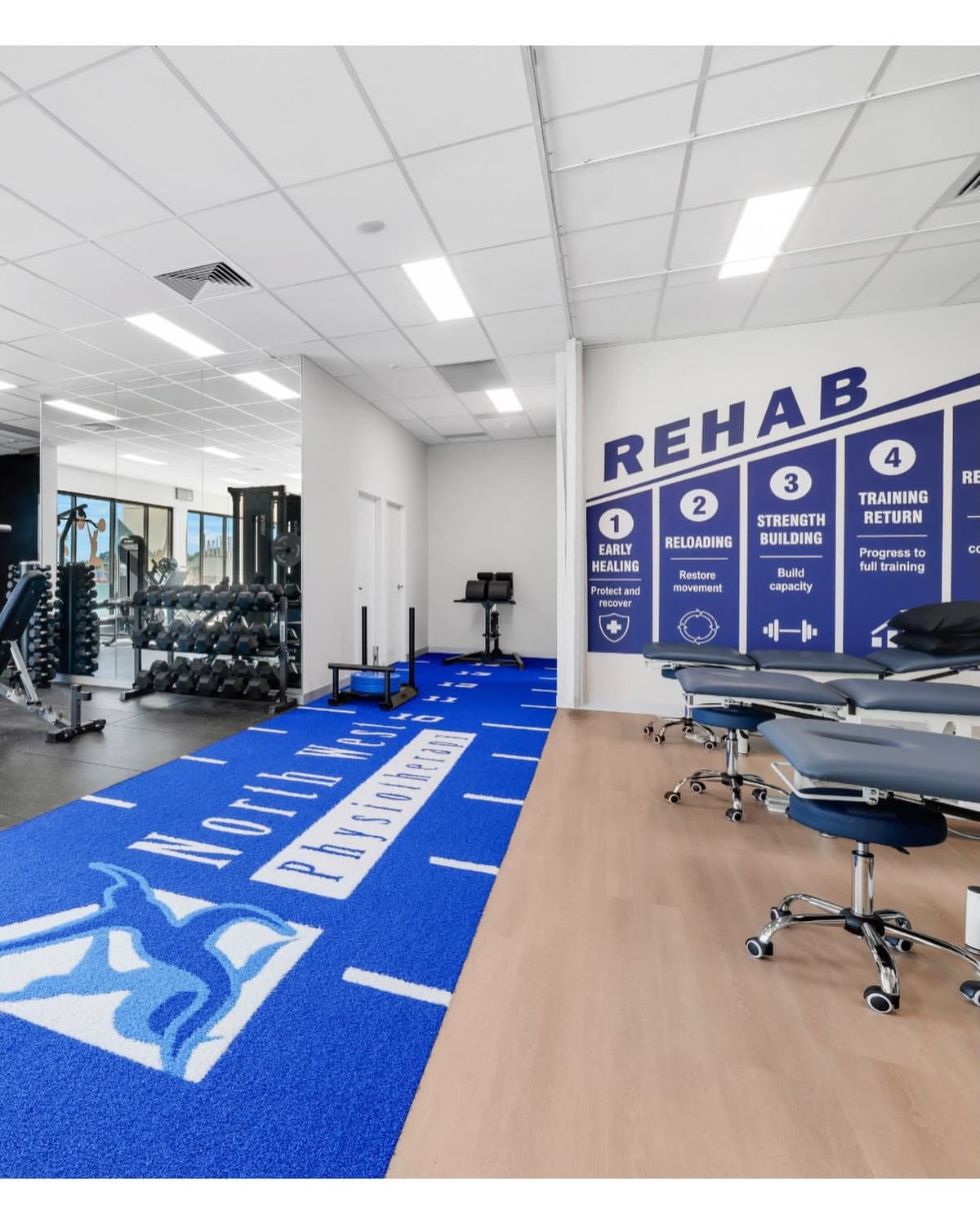Physio clinic fitted with wellness equipment
