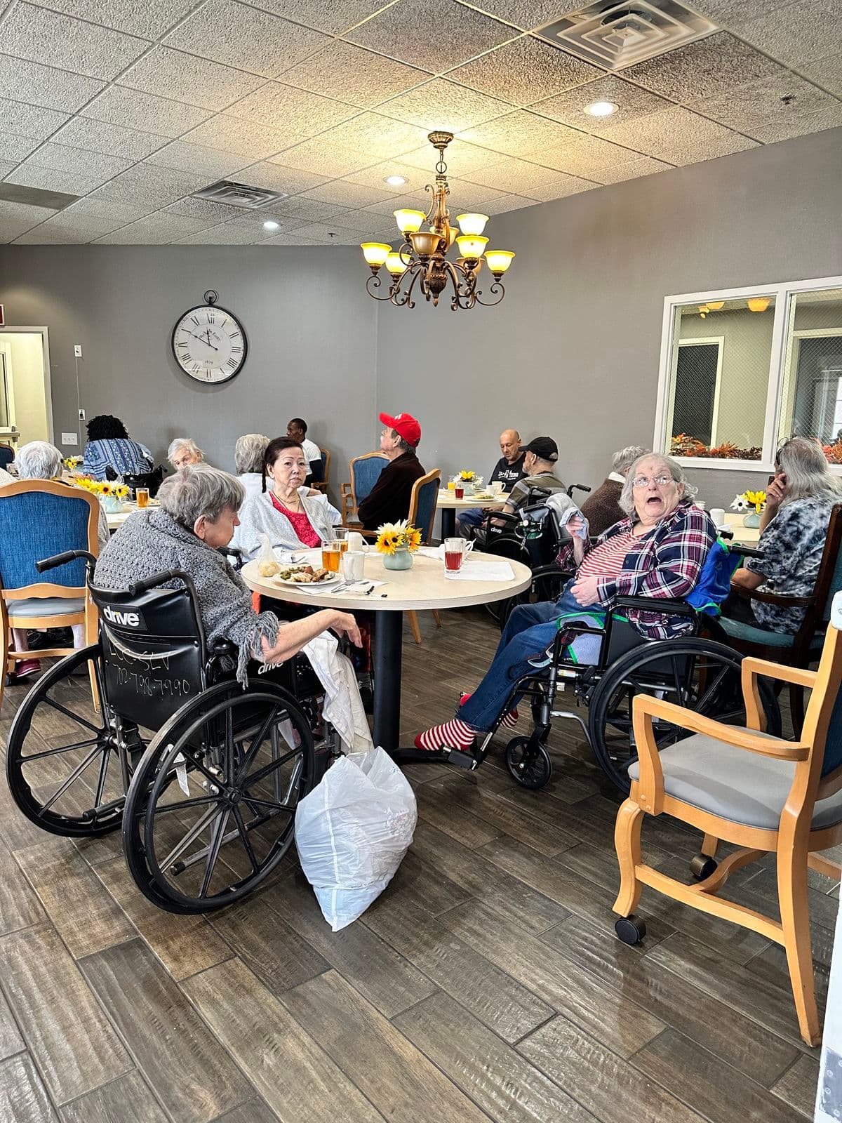 Senior living residence fitted with wellness equipment