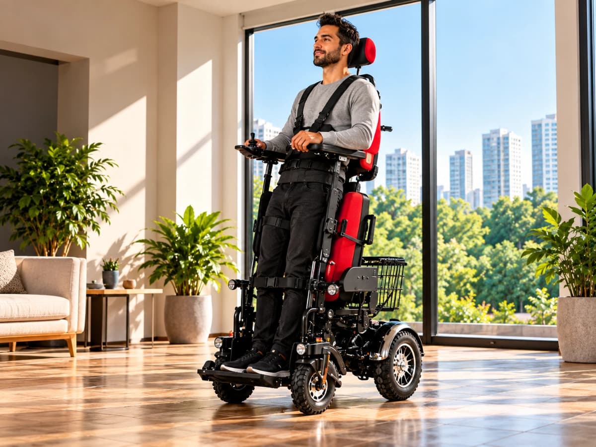 Rise 1 Standing Wheelchair in use