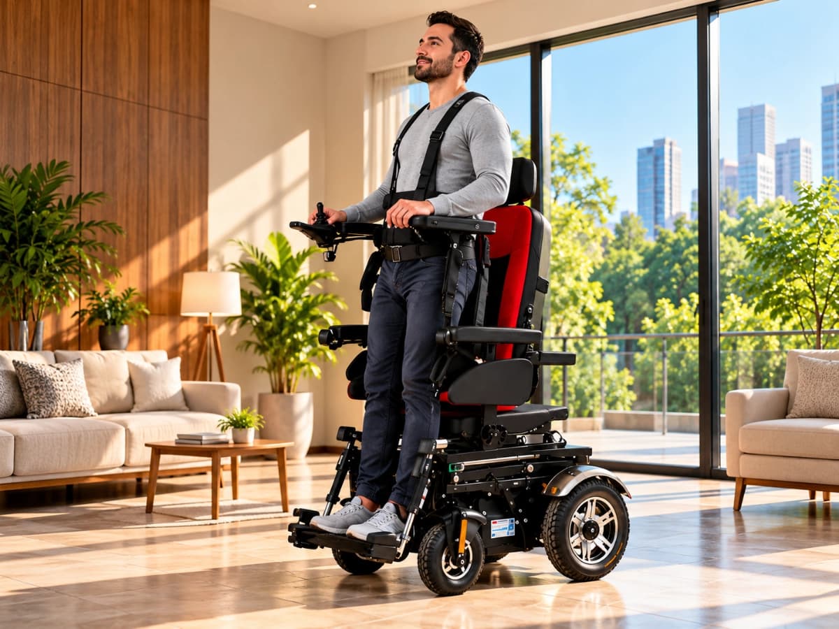 Rise 3 Standing Wheelchair in use