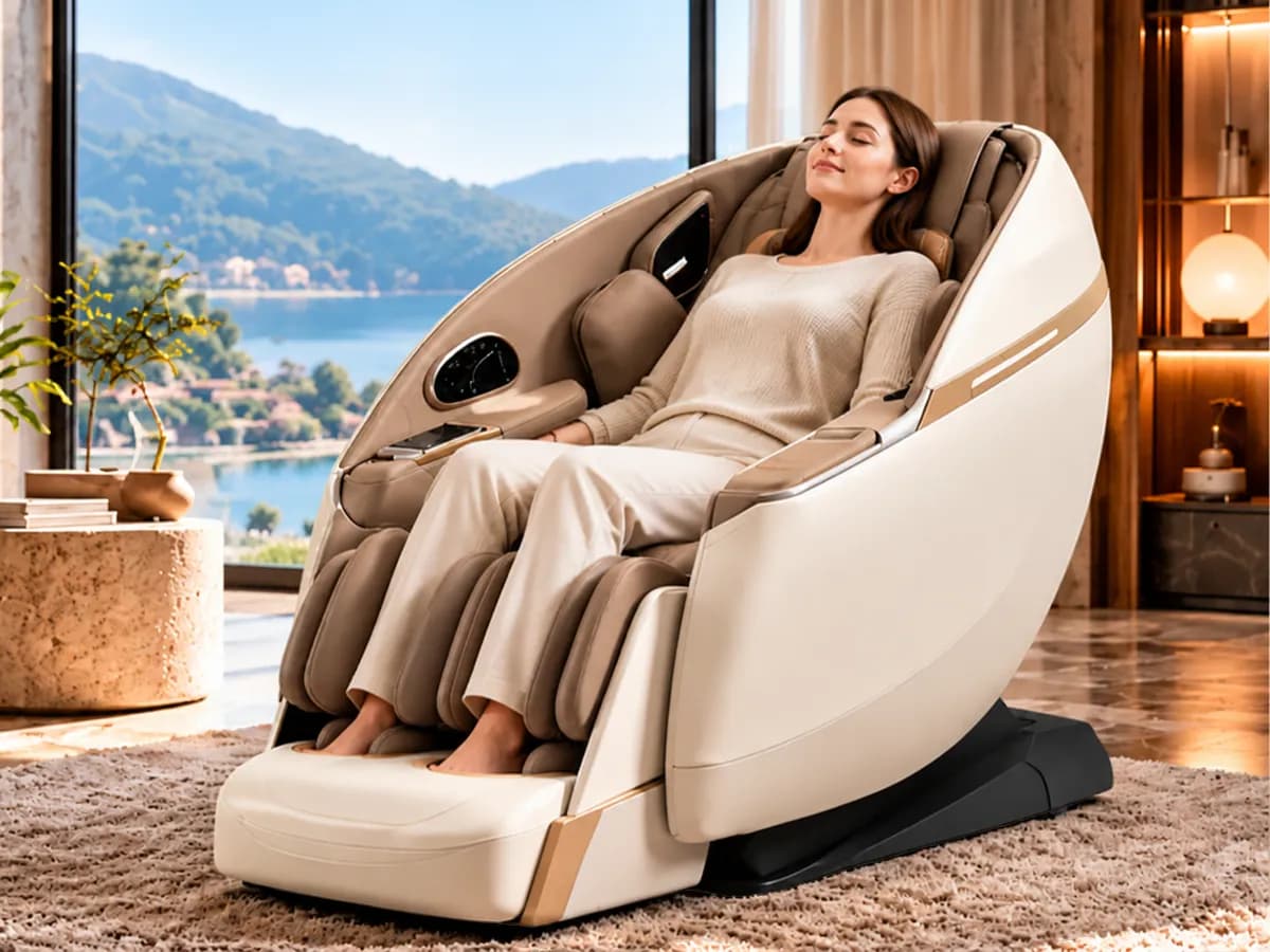 Serene Mid Full Body Massage Chair in use